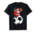 Santa Claus Soccer Ball Lover Sports T-Shirt - Minimalist Print Men Women - T-Shirt, Sweatshirt, Hoodie