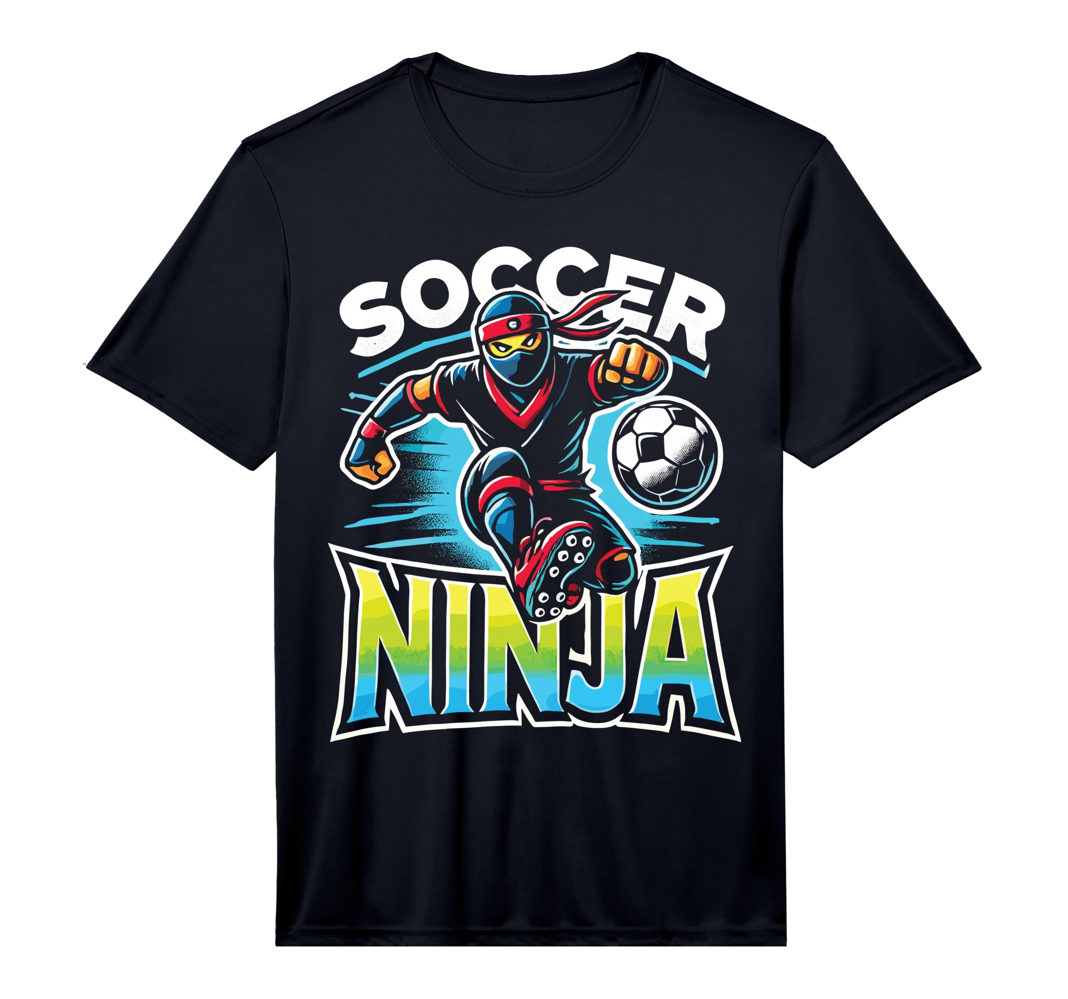 Soccer Ninja Training Sport Soccer T-Shirt - Unique Graphic for Adults - T-Shirt, Sweatshirt, Hoodie