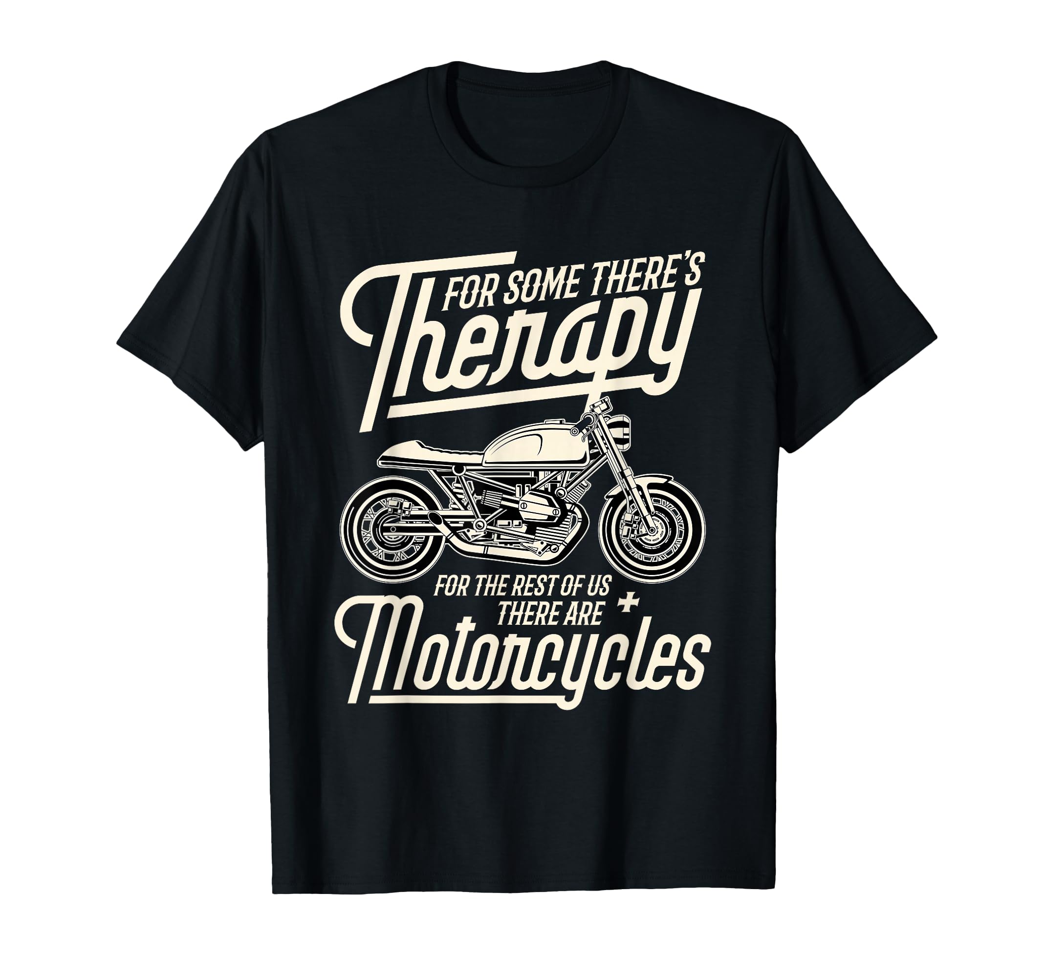 Funny Motorcycle Rider Therapy Biker T-Shirt - Minimalist Print Men Women - T-Shirt, Sweatshirt, Hoodie