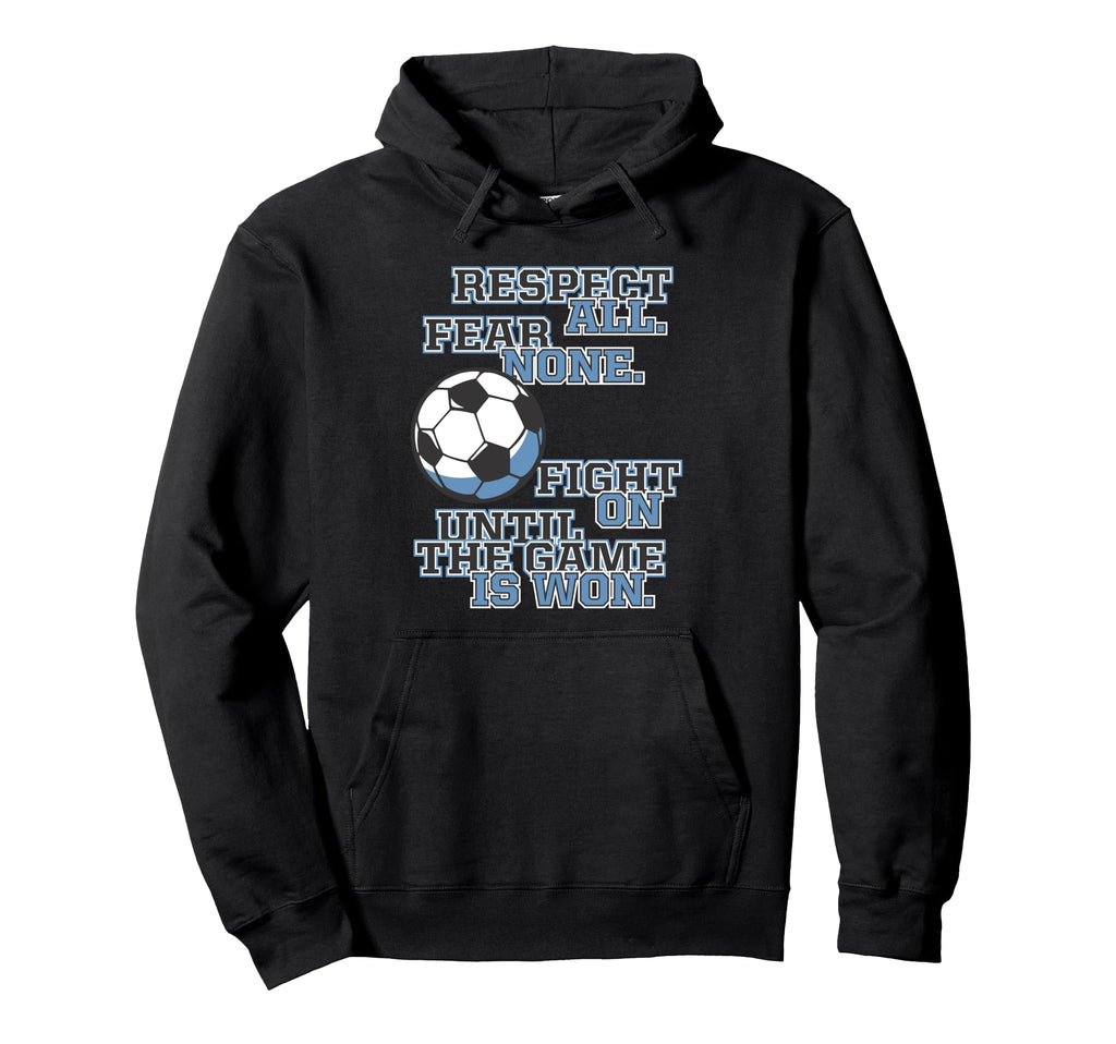 Respect All Fear None Fight Until Hoodie - Minimalist Print for Adults - T-Shirt, Sweatshirt, Hoodie