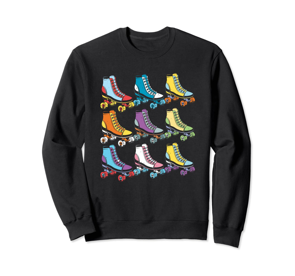 Roller Skates Shoes Roller Skating Sweatshirt - Novelty Apparel Unisex - T-Shirt, Sweatshirt, Hoodie
