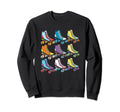 Roller Skates Shoes Roller Skating Sweatshirt - Novelty Apparel Unisex - T-Shirt, Sweatshirt, Hoodie