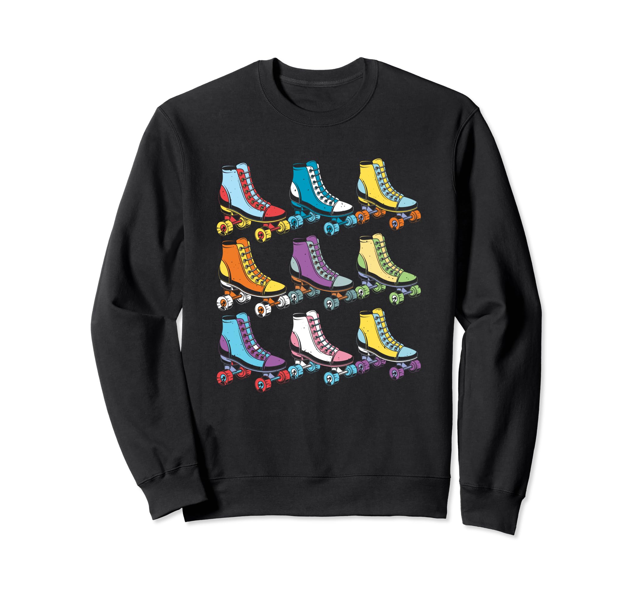 Roller Skates Shoes Roller Skating Sweatshirt - Novelty Apparel Unisex - T-Shirt, Sweatshirt, Hoodie
