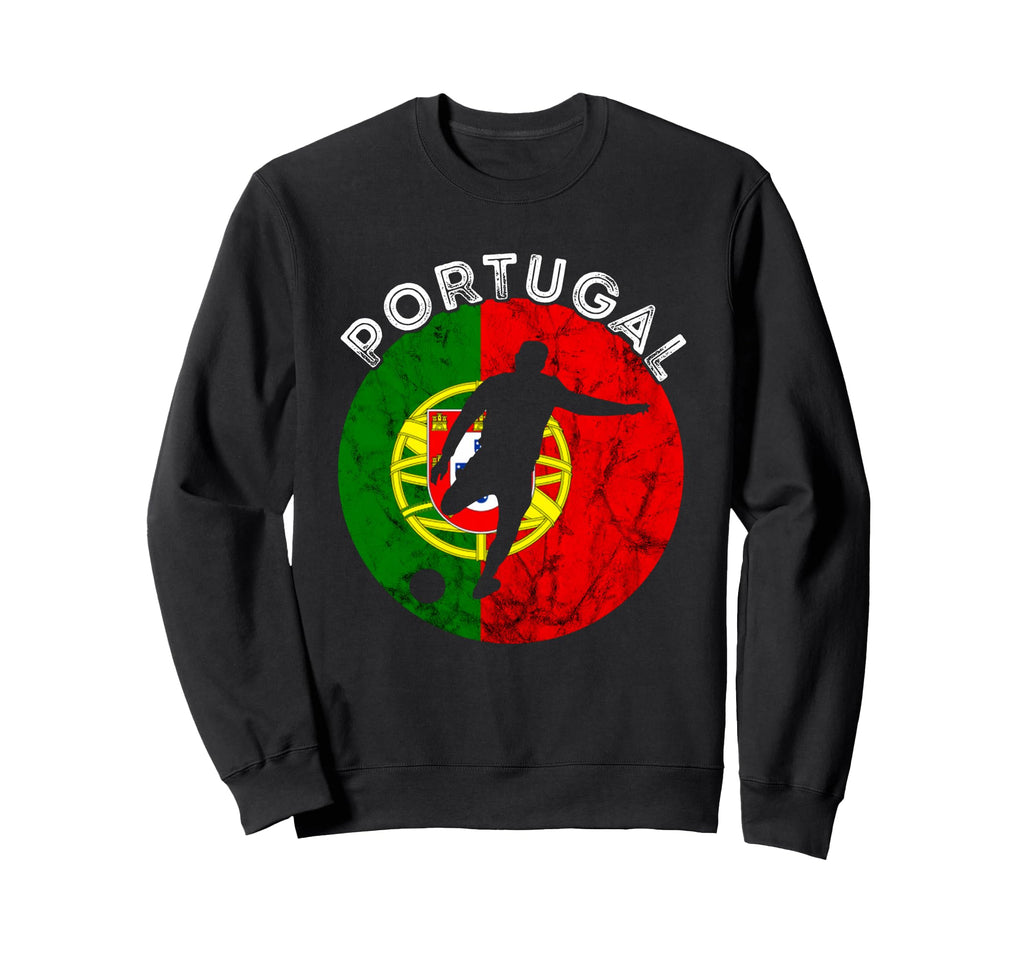 Portugal Flag Futebol Soccer Player Sweatshirt - Graphic Print Unisex - T-Shirt, Sweatshirt, Hoodie