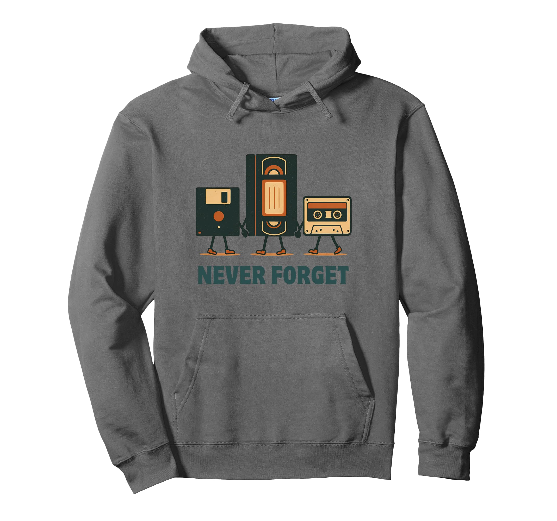 Never Forget Cassette Tape Vhs Floppy Hoodie - Aesthetic Graphic Unisex - T-Shirt, Sweatshirt, Hoodie