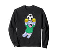 Hippo Goalkeeper Soccer Sports Sweatshirt - Aesthetic Graphic Unisex - T-Shirt, Sweatshirt, Hoodie