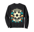 Soccer Papa Family Matching Dad Sweatshirt - Custom Art Print for Adults - T-Shirt, Sweatshirt, Hoodie