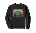 Boombox Old School 80S Music Hip Hop Sweatshirt - Novelty Apparel Unisex - T-Shirt, Sweatshirt, Hoodie