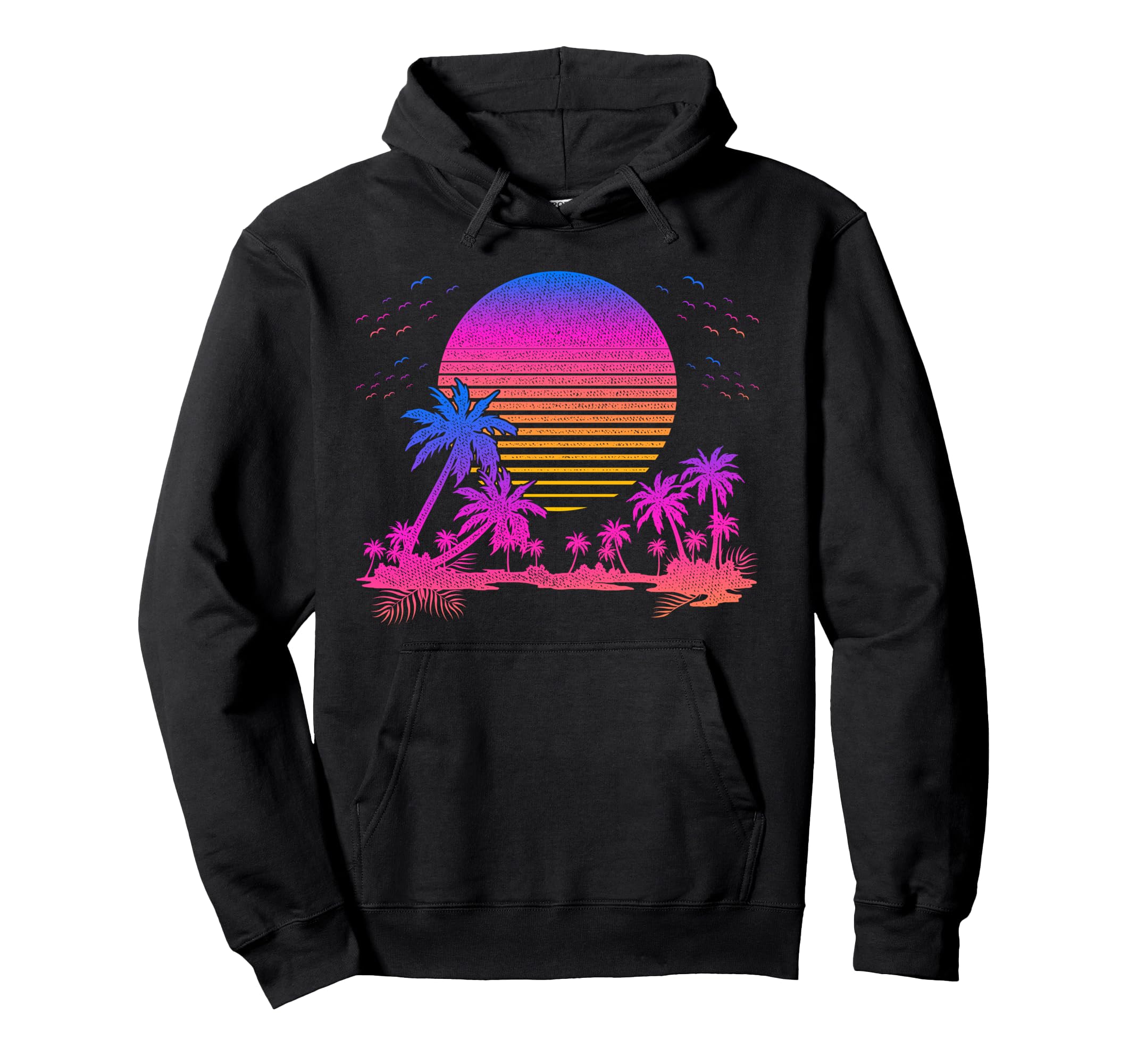 90S Vaporwave Art Palms 80S Aesthetic Hoodie - Unique Graphic for Adults - T-Shirt, Sweatshirt, Hoodie