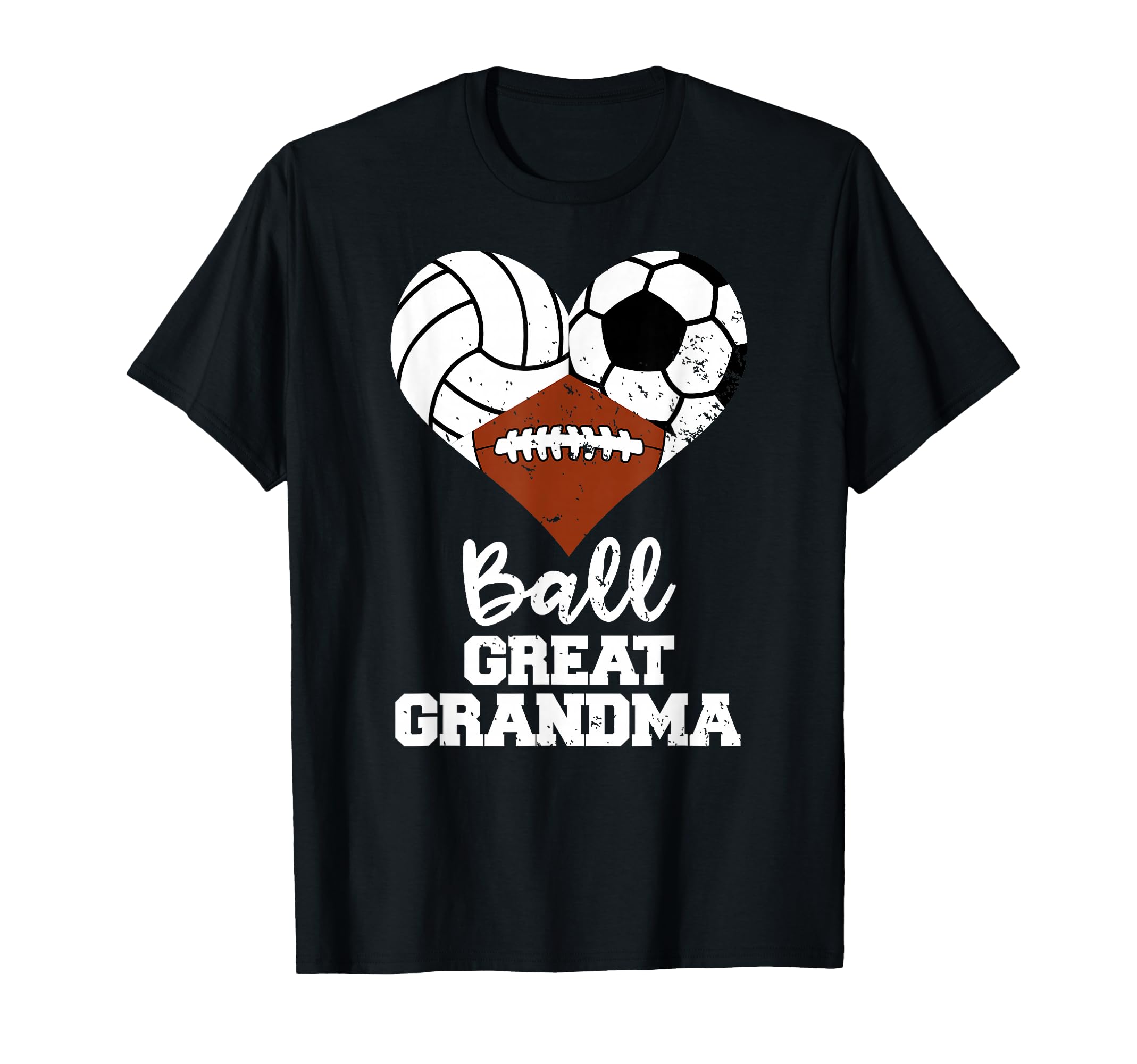 Ball Great Grandma Heart Volleyball T-Shirt - Unique Graphic Men Women - T-Shirt, Sweatshirt, Hoodie