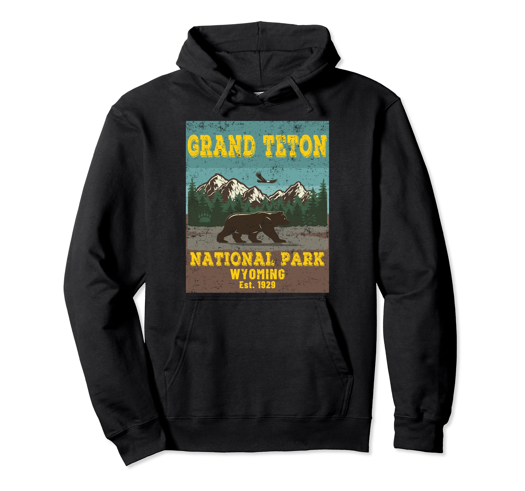 Grand Teton National Park Souvenir Hoodie - Minimalist Print Unisex - T-Shirt, Sweatshirt, Hoodie