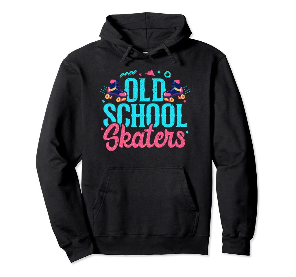 Old School Skaters Skating Roller Skate Hoodie - Fun Novelty Design Unisex - T-Shirt, Sweatshirt, Hoodie