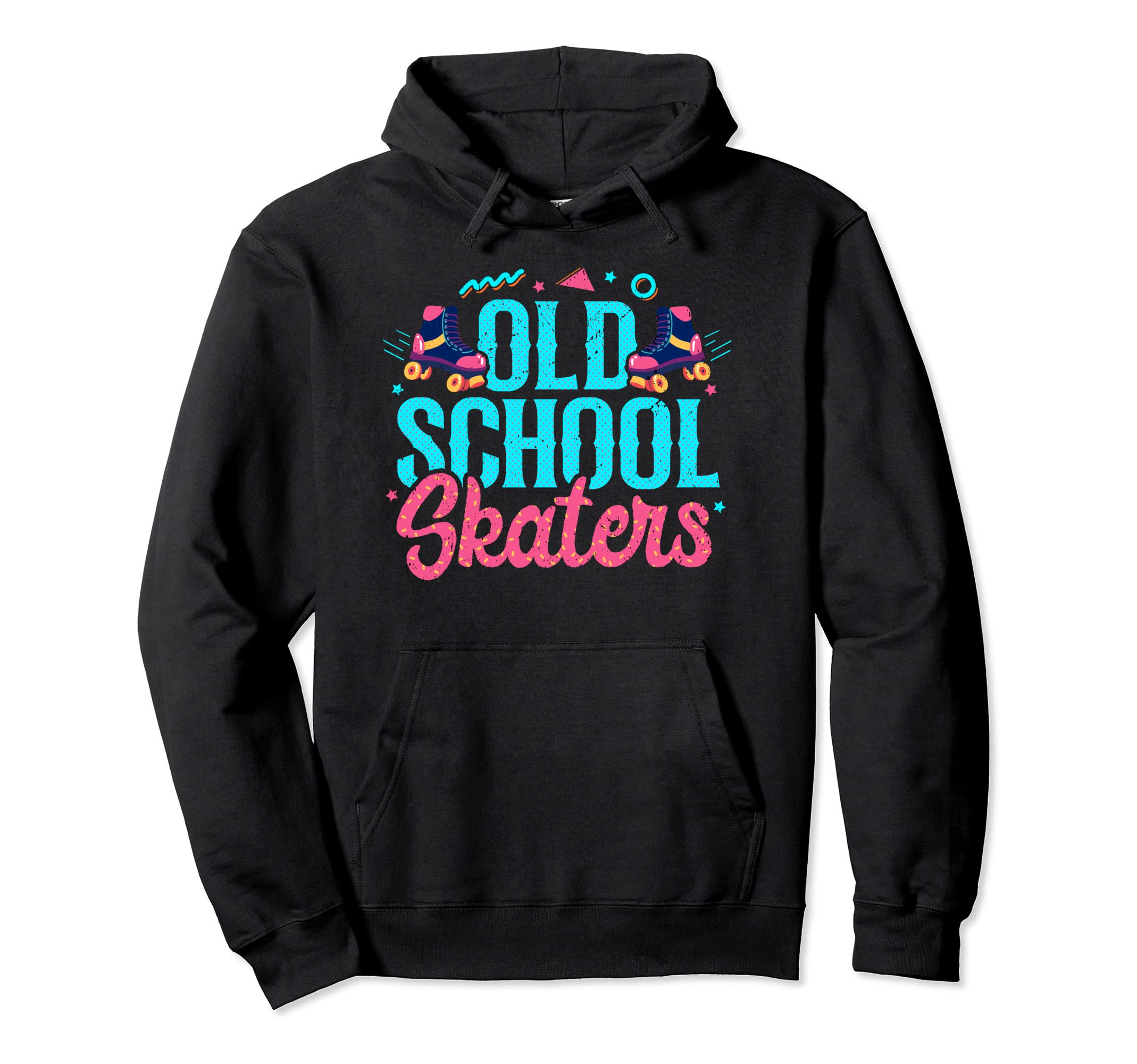 Old School Skaters Skating Roller Skate Hoodie - Fun Novelty Design Unisex - T-Shirt, Sweatshirt, Hoodie