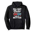 Pull Shot Chicks Do It Better Foosball Hoodie - Graphic Print for Adults - T-Shirt, Sweatshirt, Hoodie
