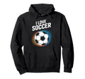 I Love Soccer Vibrant Football Passion Hoodie - Graphic Print Unisex - T-Shirt, Sweatshirt, Hoodie