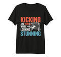 Soccer Kicking And Running While Looking T-Shirt - Novelty Apparel Unisex - T-Shirt, Sweatshirt, Hoodie