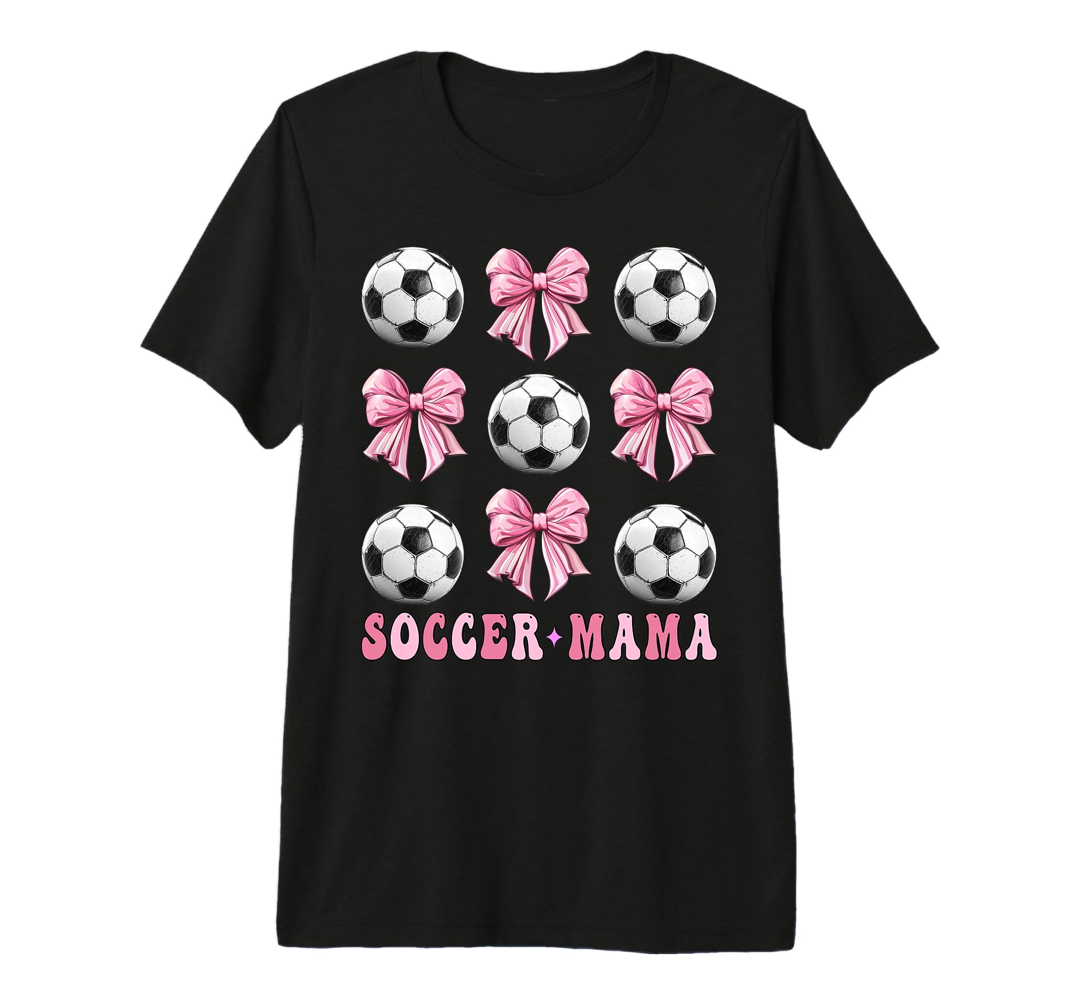 Soccer Mama Coquette Bow Soccer Lover T-Shirt - Custom Art Print Unisex - T-Shirt, Sweatshirt, Hoodie