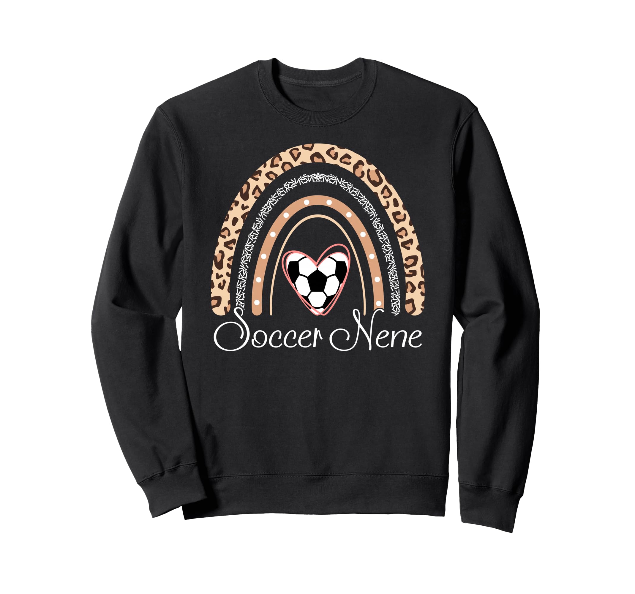 Soccer Nene Boho Rainbow Funny Heart Sweatshirt - Trendy Graphic Unisex - T-Shirt, Sweatshirt, Hoodie