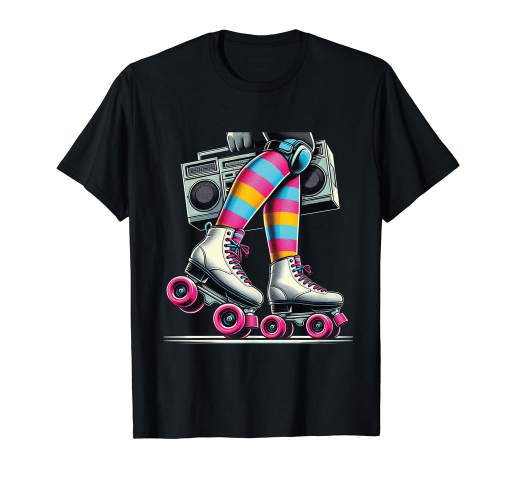 Rollerskates Funny 80S Roller Disco T-Shirt - Streetwear Style for Adults - T-Shirt, Sweatshirt, Hoodie