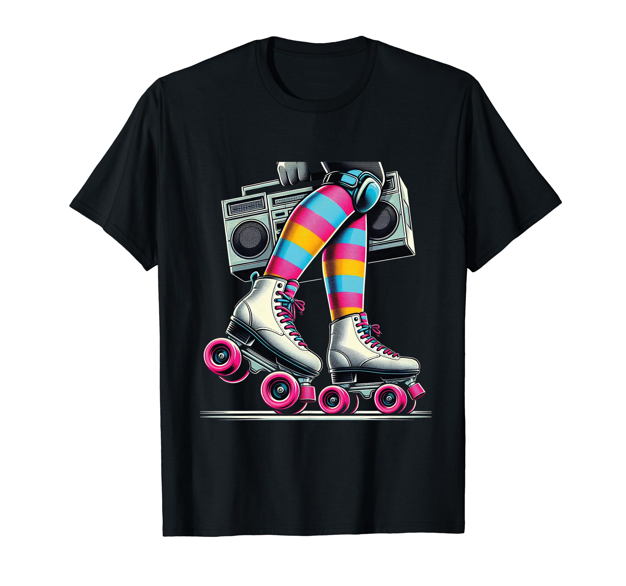 Rollerskates Funny 80S Roller Disco T-Shirt - Streetwear Style for Adults - T-Shirt, Sweatshirt, Hoodie