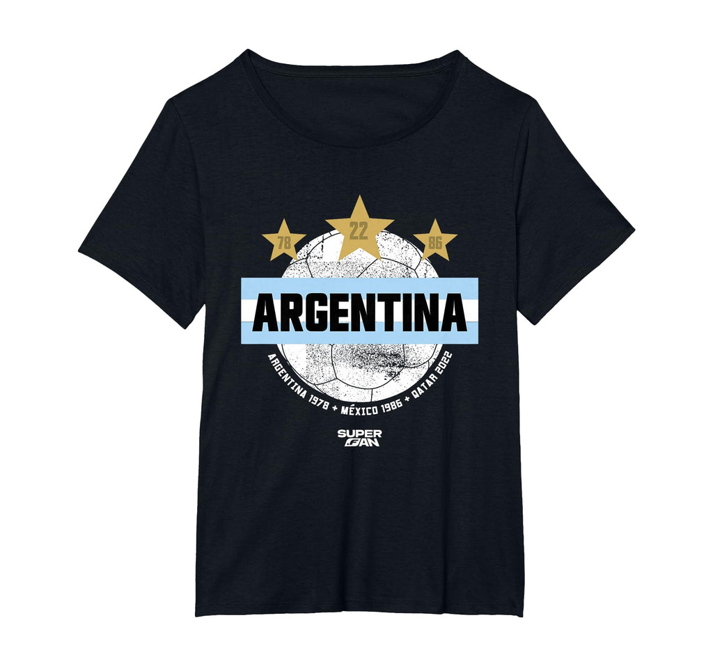 Superfan Argentina Champions Stars T-Shirt - Fun Novelty Design Unisex - T-Shirt, Sweatshirt, Hoodie