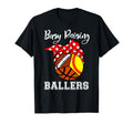 Busy Raising Ballers Funny Softball T-Shirt - Unique Graphic Men Women - T-Shirt, Sweatshirt, Hoodie