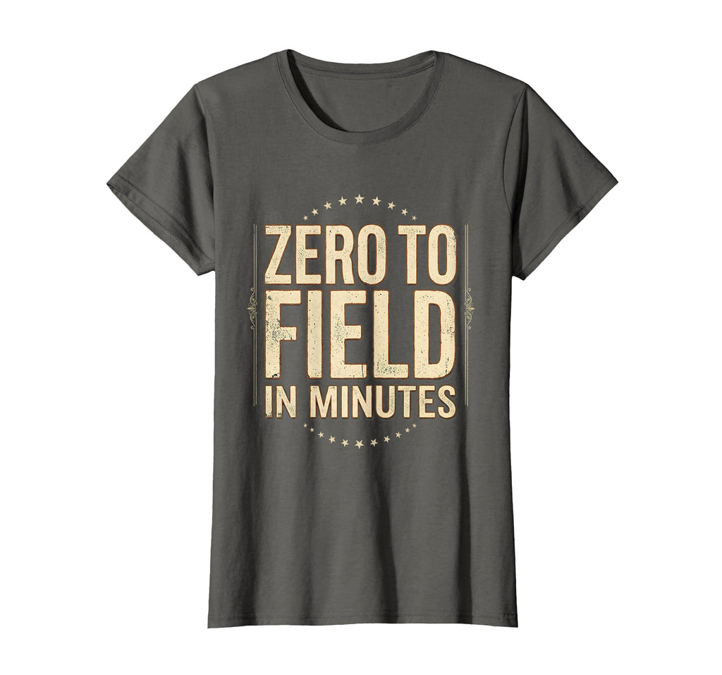 Zero To Field Minutes Soccer Mom T-Shirt - Minimalist Print Unisex - T-Shirt, Sweatshirt, Hoodie