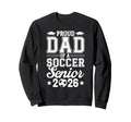 Proud Dad 2026 Senior Soccer Sweatshirt - Minimalist Print for Adults - T-Shirt, Sweatshirt, Hoodie