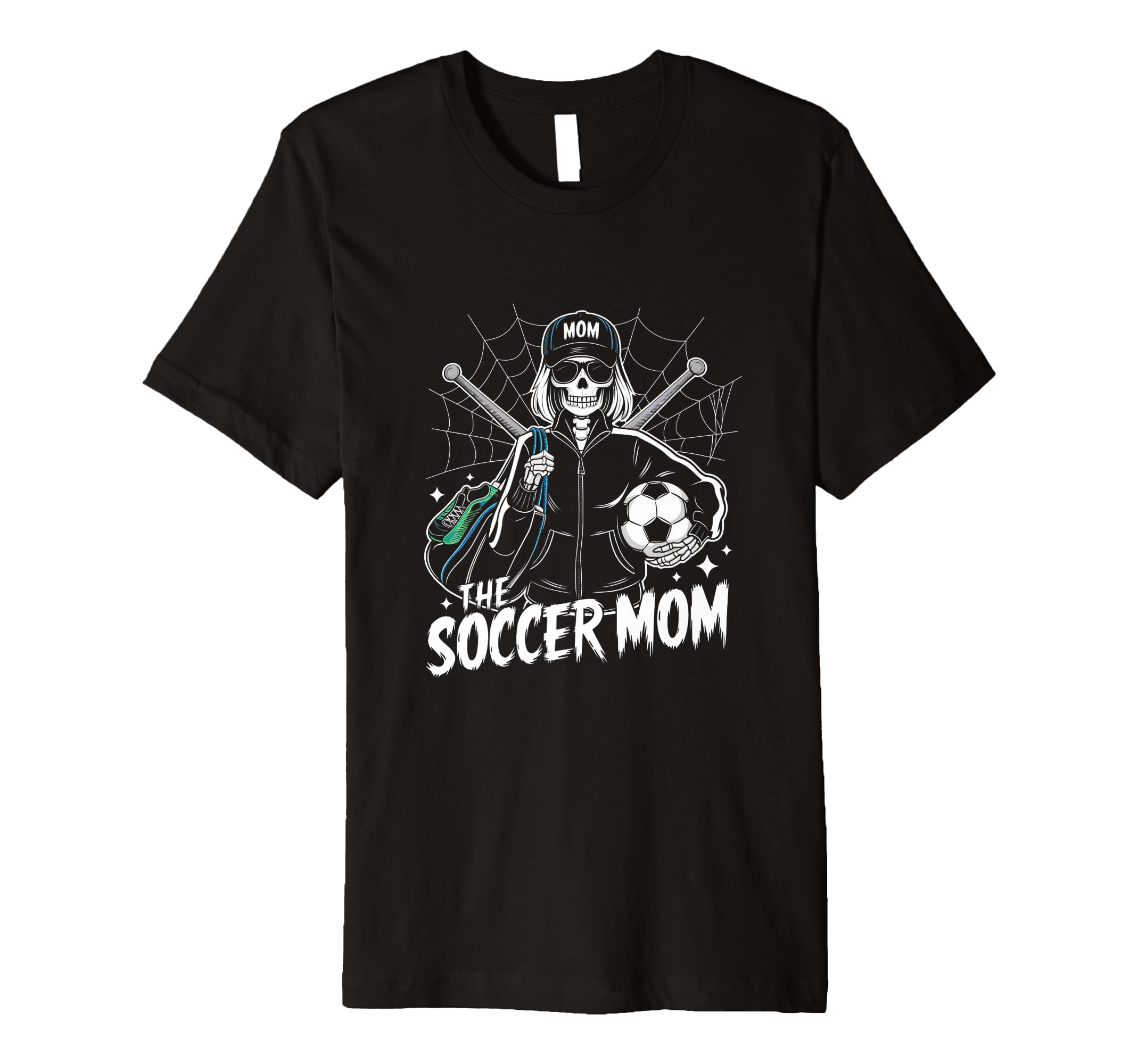 Soccer Mom Skeletton Halloween Soccer T-Shirt - Unique Graphic for Adults - T-Shirt, Sweatshirt, Hoodie