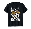 Soccer Nona Leopard Heart Love Soccer T-Shirt - Custom Art Print Men Women - T-Shirt, Sweatshirt, Hoodie