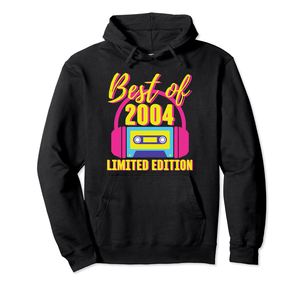 19Th Birthday Best 2004 Cassette Tape Hoodie - Aesthetic Graphic Unisex - T-Shirt, Sweatshirt, Hoodie