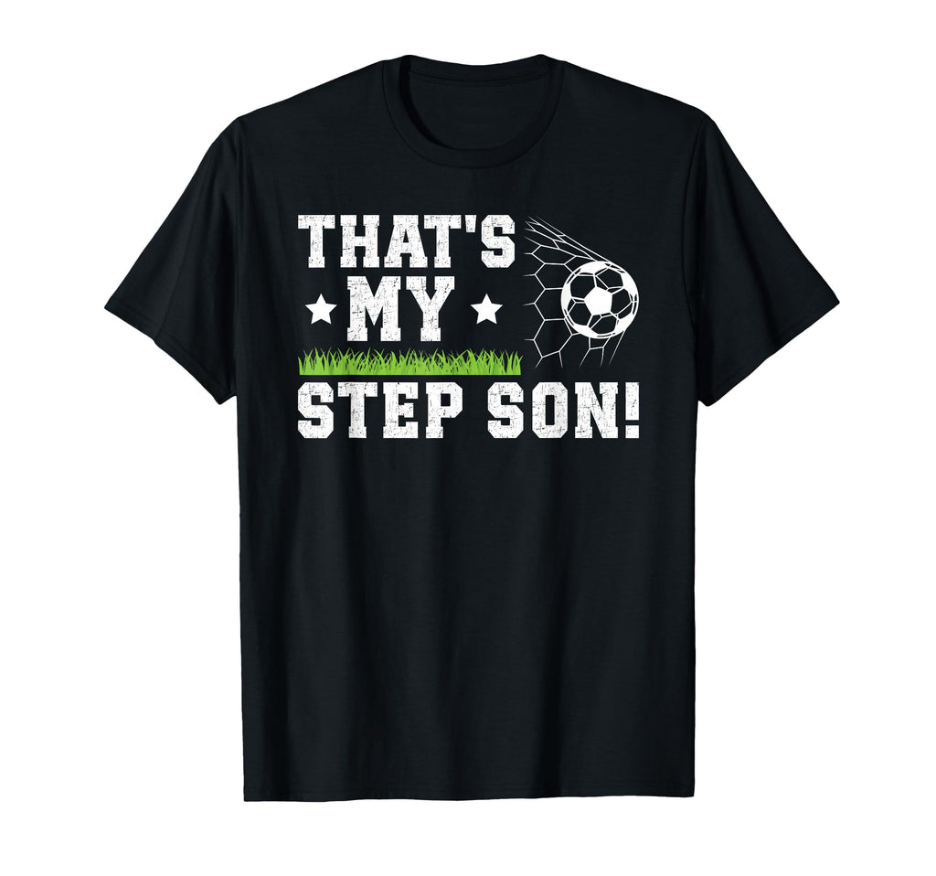 Proud Soccer Step Dad Soccer Player T-Shirt - Minimalist Print Unisex - T-Shirt, Sweatshirt, Hoodie
