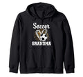 Soccer Grandma Leopard Heart Soccer Fan Hoodie - Streetwear Style Unisex - T-Shirt, Sweatshirt, Hoodie