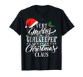 Very Merry Goalkeeper Claus Pajamas T-Shirt - Trendy Graphic Men Women - T-Shirt, Sweatshirt, Hoodie