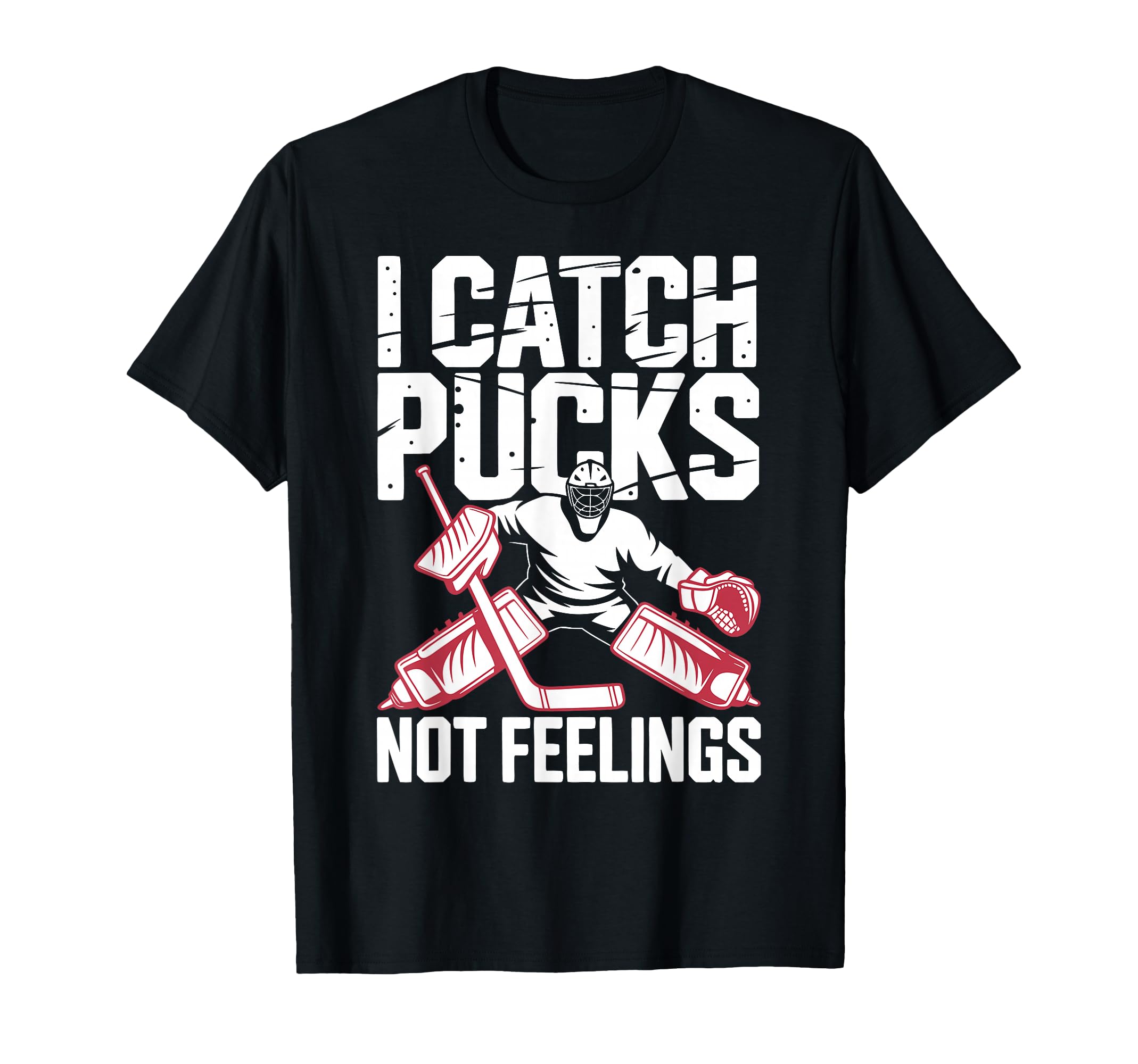 Funny Ice Hockey Goalkeeper Goalie Hockey T-Shirt - Custom Art Print Unisex - T-Shirt, Sweatshirt, Hoodie