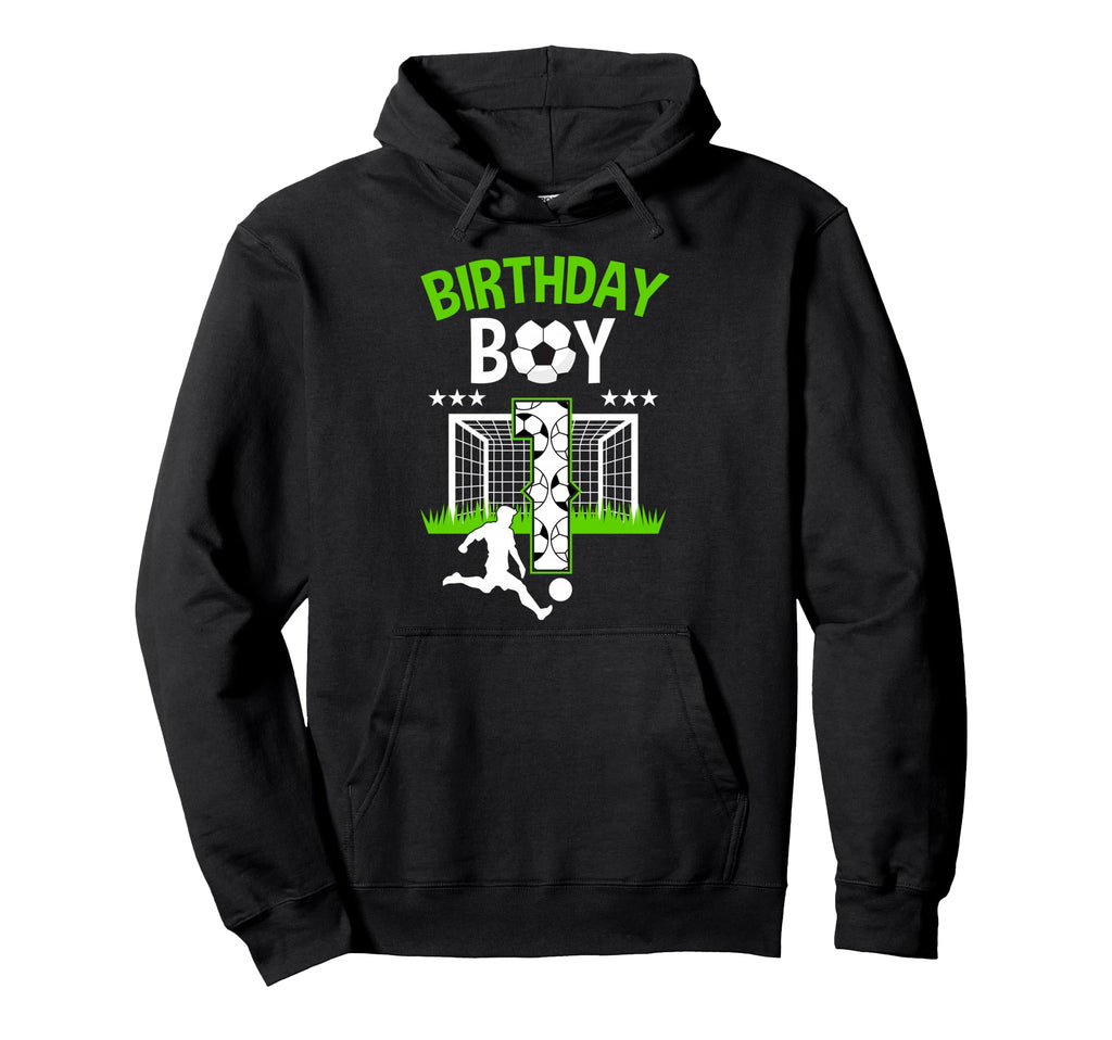 Birthday Soccer 1 Year Old Who Loves Hoodie - Minimalist Print for Adults - T-Shirt, Sweatshirt, Hoodie