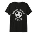 Sawyer County Soccer Distressed 90S Tri T-Shirt - Unique Graphic Unisex - T-Shirt, Sweatshirt, Hoodie