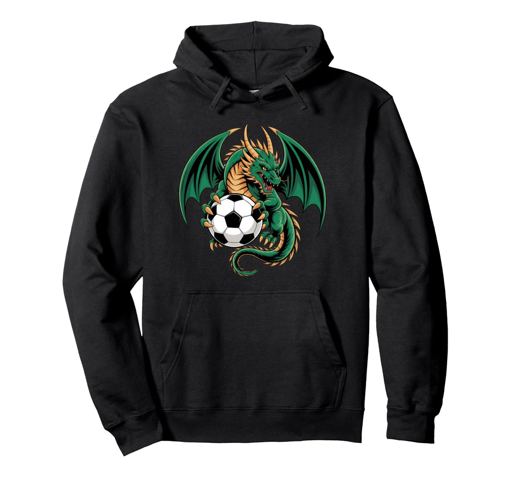 Funny Dragon Soccer Ball Hoodie - Custom Art Print Unisex - T-Shirt, Sweatshirt, Hoodie