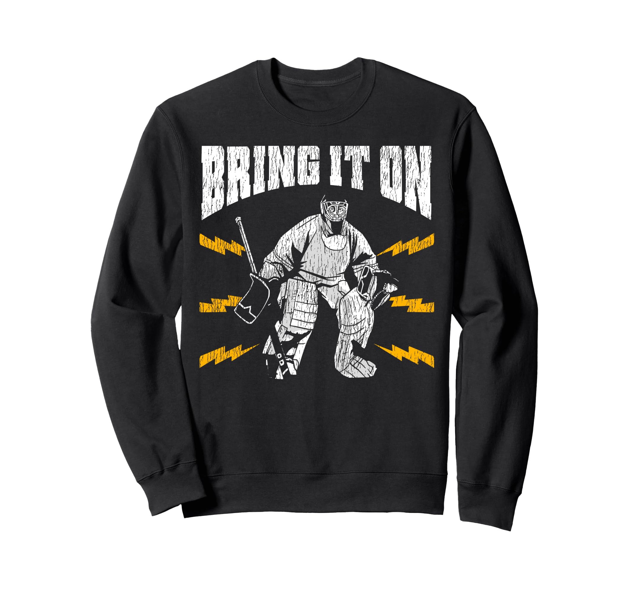 Ice Hockey Goalie Goalkeeper Bring Sweatshirt - Minimalist Print Men Women - T-Shirt, Sweatshirt, Hoodie