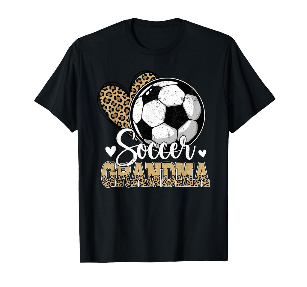 Soccer Grandma Funny Leopard Heart T-Shirt - Custom Art Print Men Women - T-Shirt, Sweatshirt, Hoodie