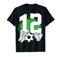 12 Years Old Soccer Lover Goalkeeper T-Shirt - Casual Everyday Wear Unisex - T-Shirt, Sweatshirt, Hoodie