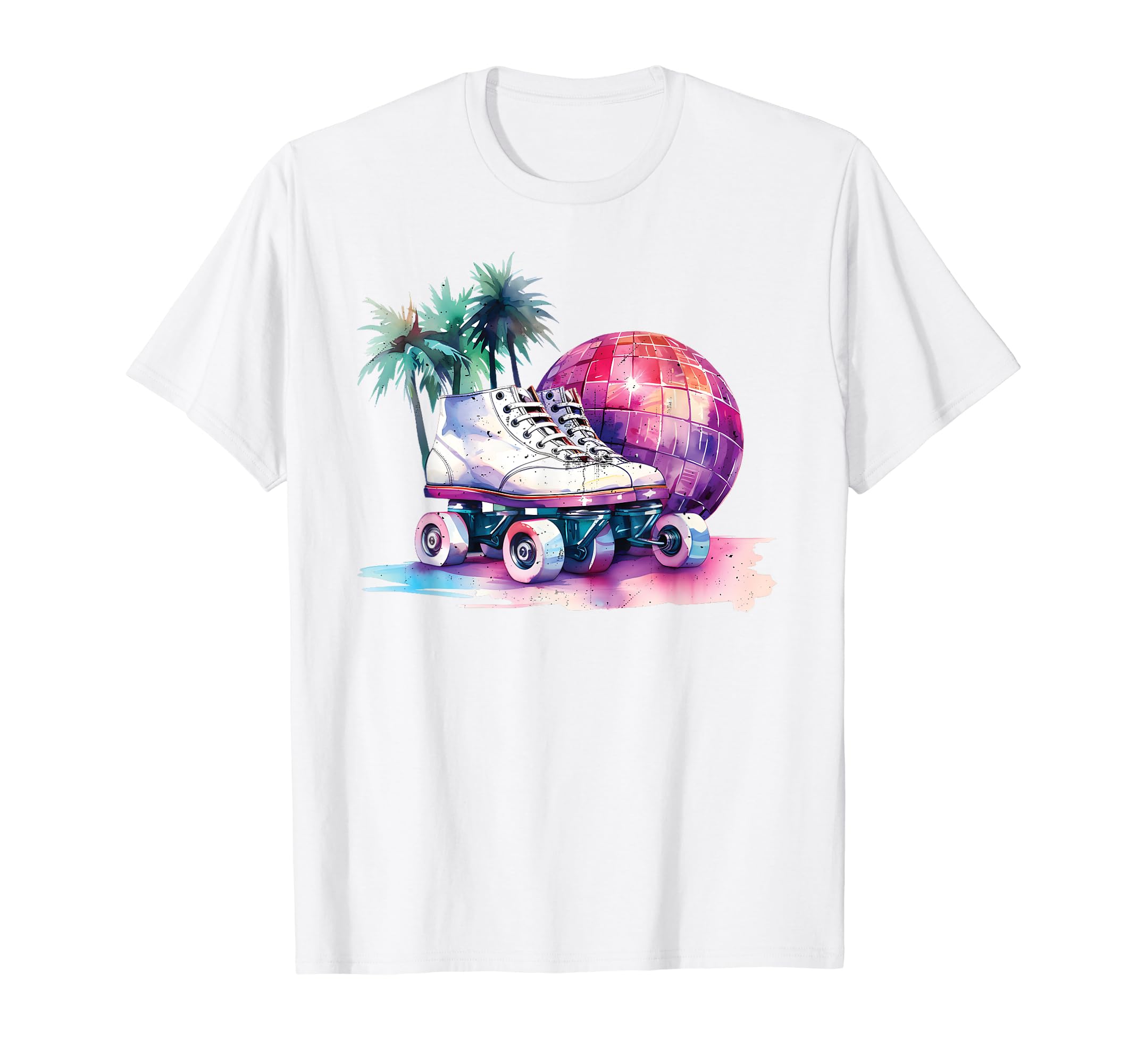 Aesthetic Vaporwave Teens Roller Skate T-Shirt - Custom Art Print Unisex - T-Shirt, Sweatshirt, Hoodie
