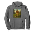 Funny Wolf Playing Soccer Weird Wolf Hoodie - Custom Art Print Men Women - T-Shirt, Sweatshirt, Hoodie