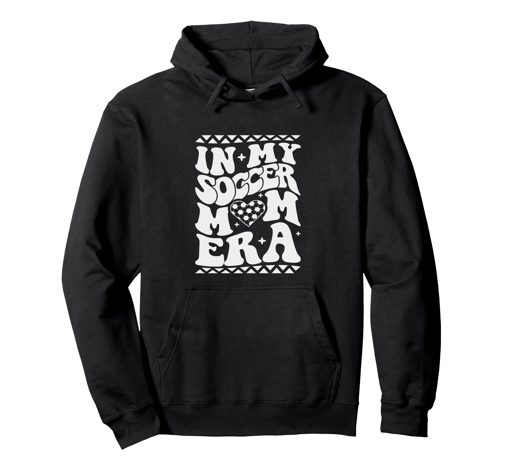 My Soccer Mom Era Groovy Soccer Mama Hoodie - Trendy Graphic for Adults - T-Shirt, Sweatshirt, Hoodie