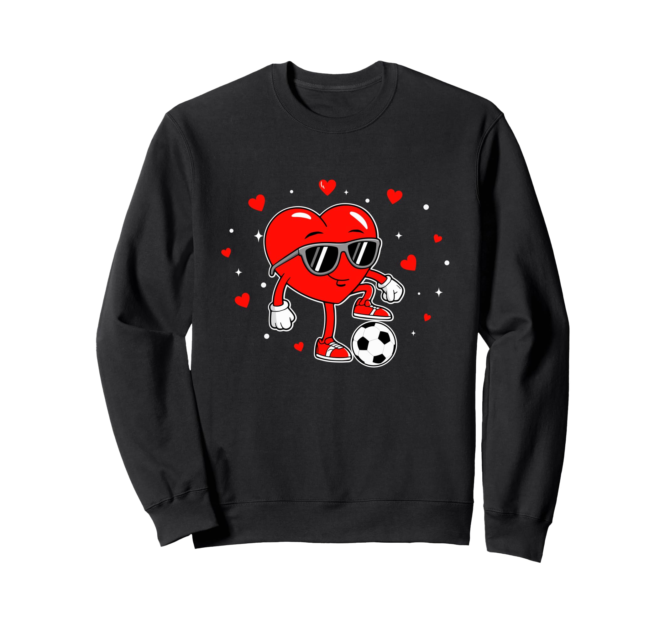 Soccer Playing Heart Character Sweatshirt - Custom Art Print Unisex - T-Shirt, Sweatshirt, Hoodie