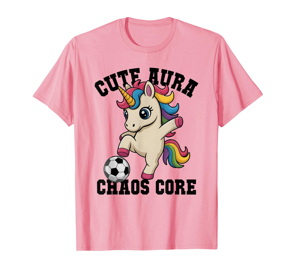 Aura Soccer Unicorn Chaos Core Just T-Shirt - Unique Graphic for Adults - T-Shirt, Sweatshirt, Hoodie