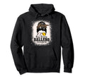 Messy Bun Mom Both Baseball Softball Hoodie - Novelty Apparel for Adults - T-Shirt, Sweatshirt, Hoodie