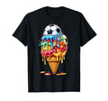 Soccer Drip Ice Cream Drip Sprinkles T-Shirt - Minimalist Print Unisex - T-Shirt, Sweatshirt, Hoodie