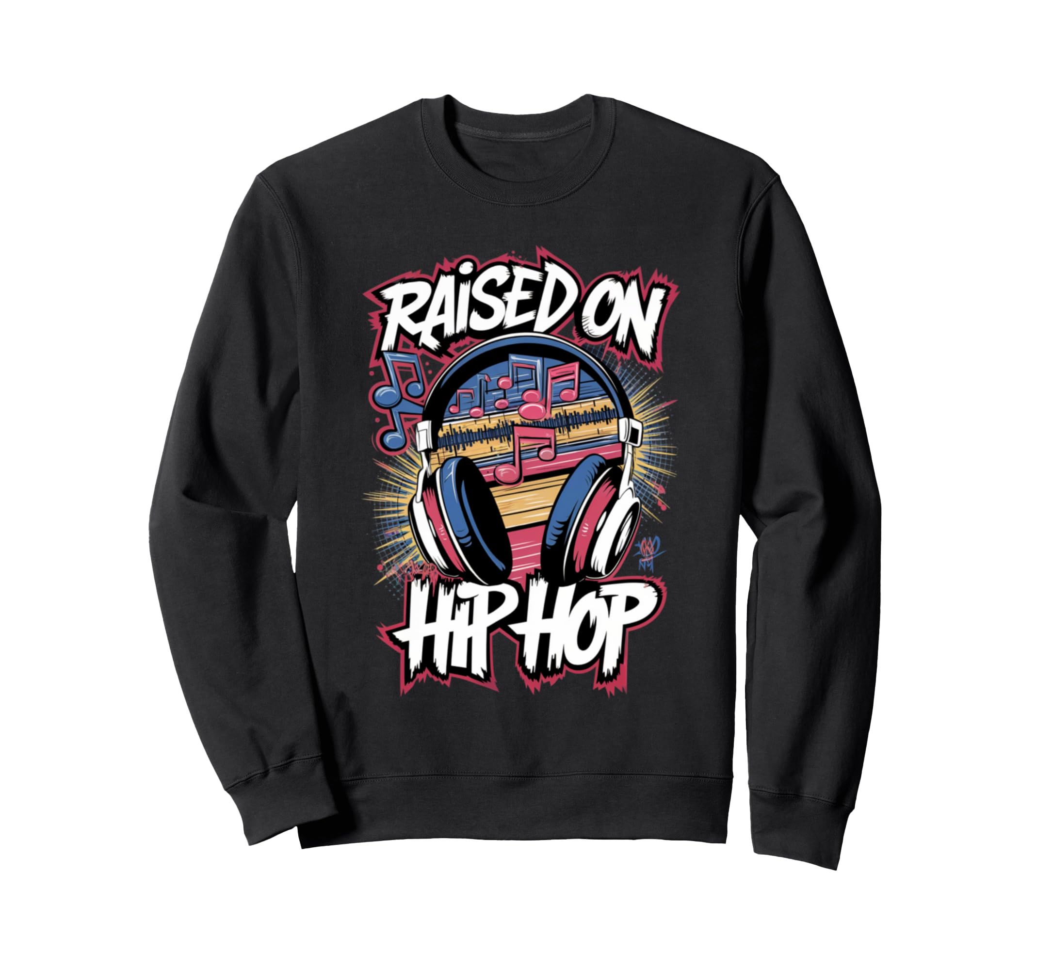 Raised Hip Hop Urban Dj Graffiti Sweatshirt - Custom Art Print for Adults - T-Shirt, Sweatshirt, Hoodie
