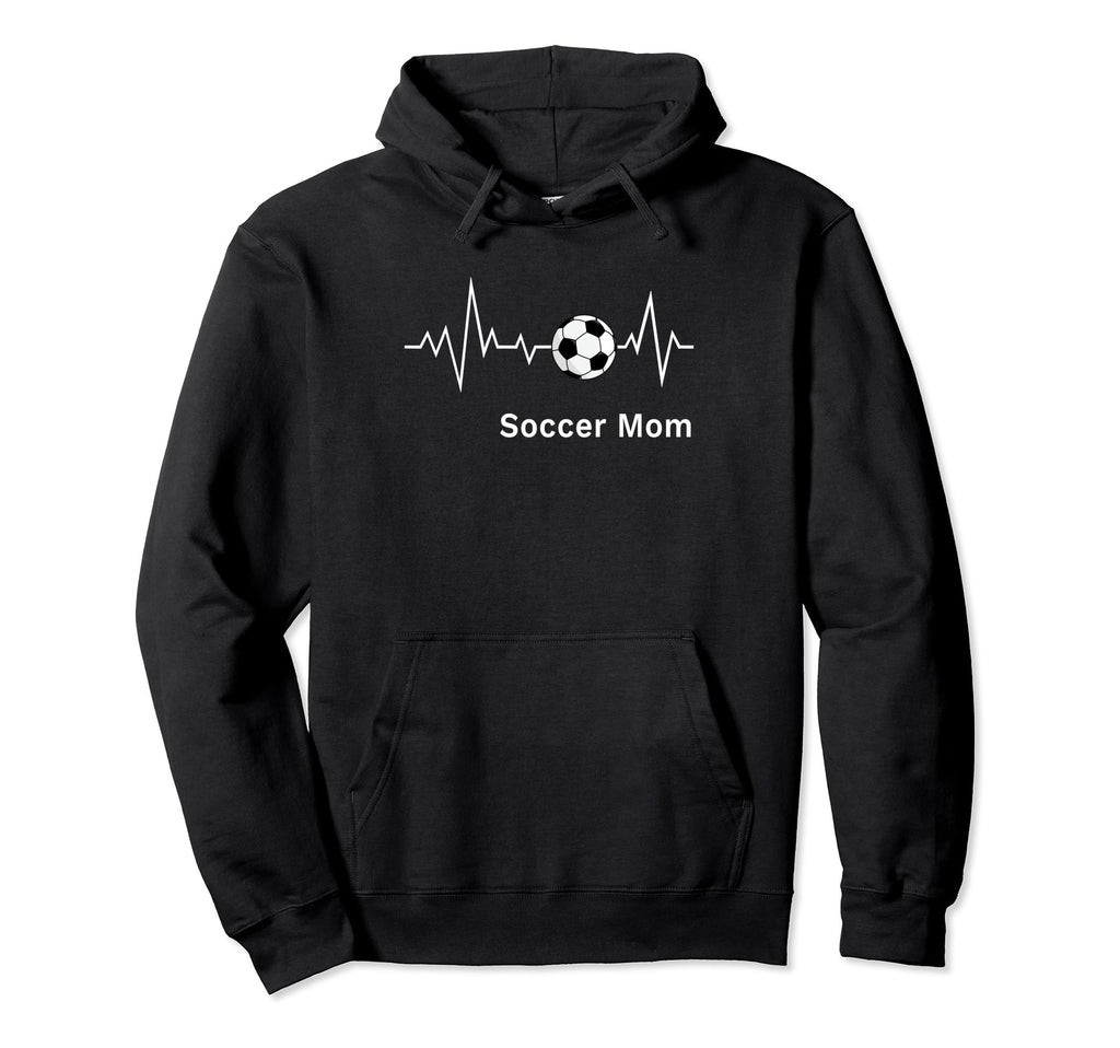 Soccer Moms Soccer Mom Heartbeat Hoodie - Casual Everyday Wear Men Women - T-Shirt, Sweatshirt, Hoodie
